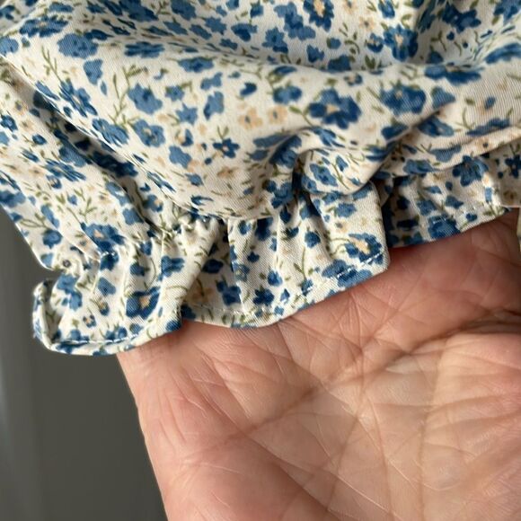 Heyson Body Suit Itsy Bitsy Floral Prints Key hole tie w buttons NWT SZ M - Picture 9 of 14